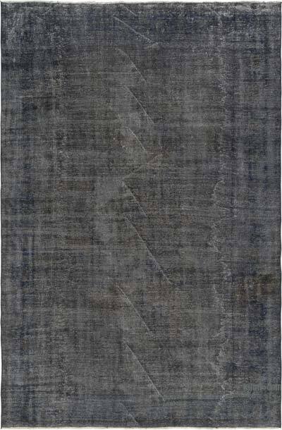 Boyalı El Dokuma Vintage Halı - 206 cm x 310 cm