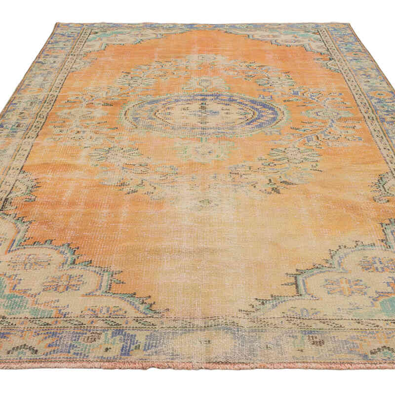 Alfombra Vintage Turca Anudada a Mano - 179 cm x 286 cm - K0081857