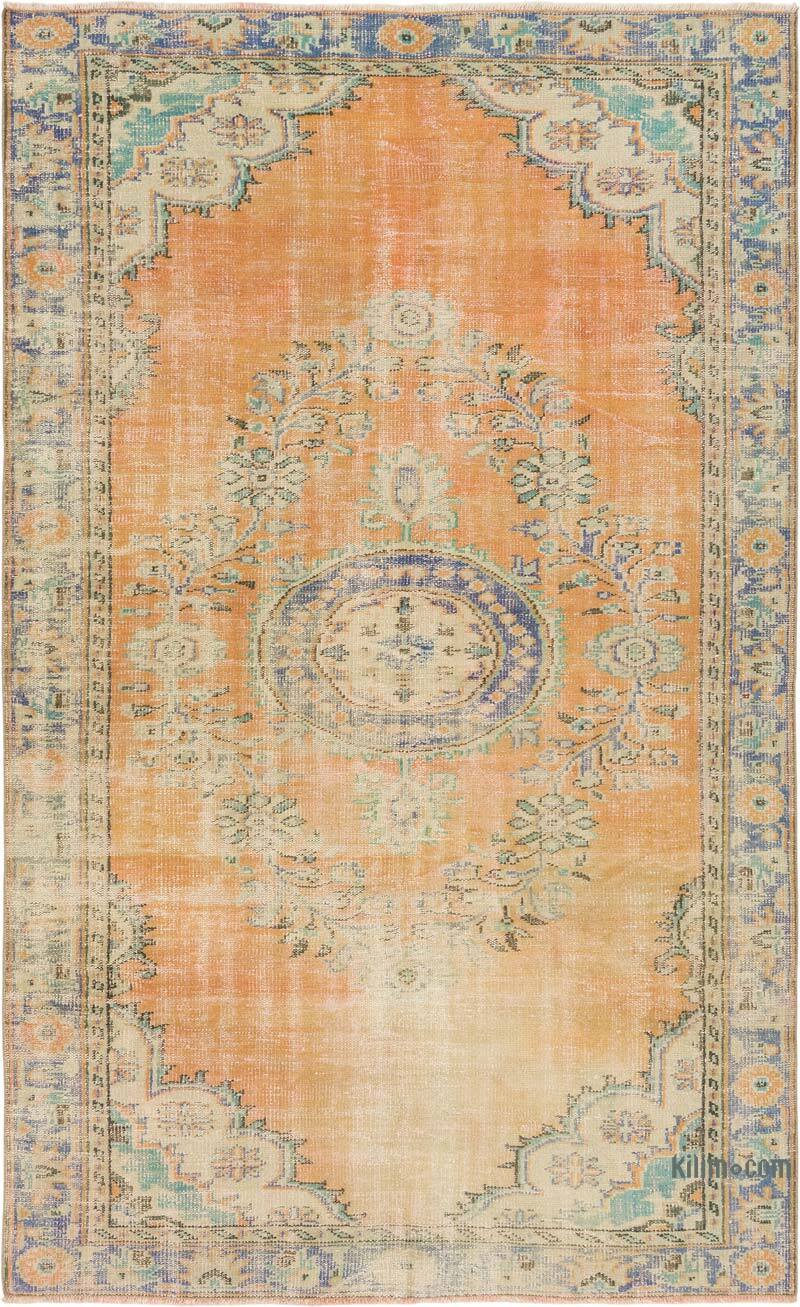 Alfombra Vintage Turca Anudada a Mano - 179 cm x 286 cm - K0081857