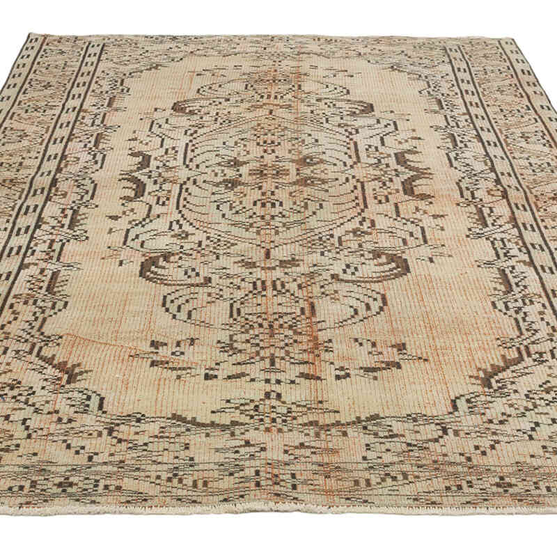 Vintage Turkish Hand-Knotted Rug - 5' 6" x 8' 7" (66" x 103") - K0081861