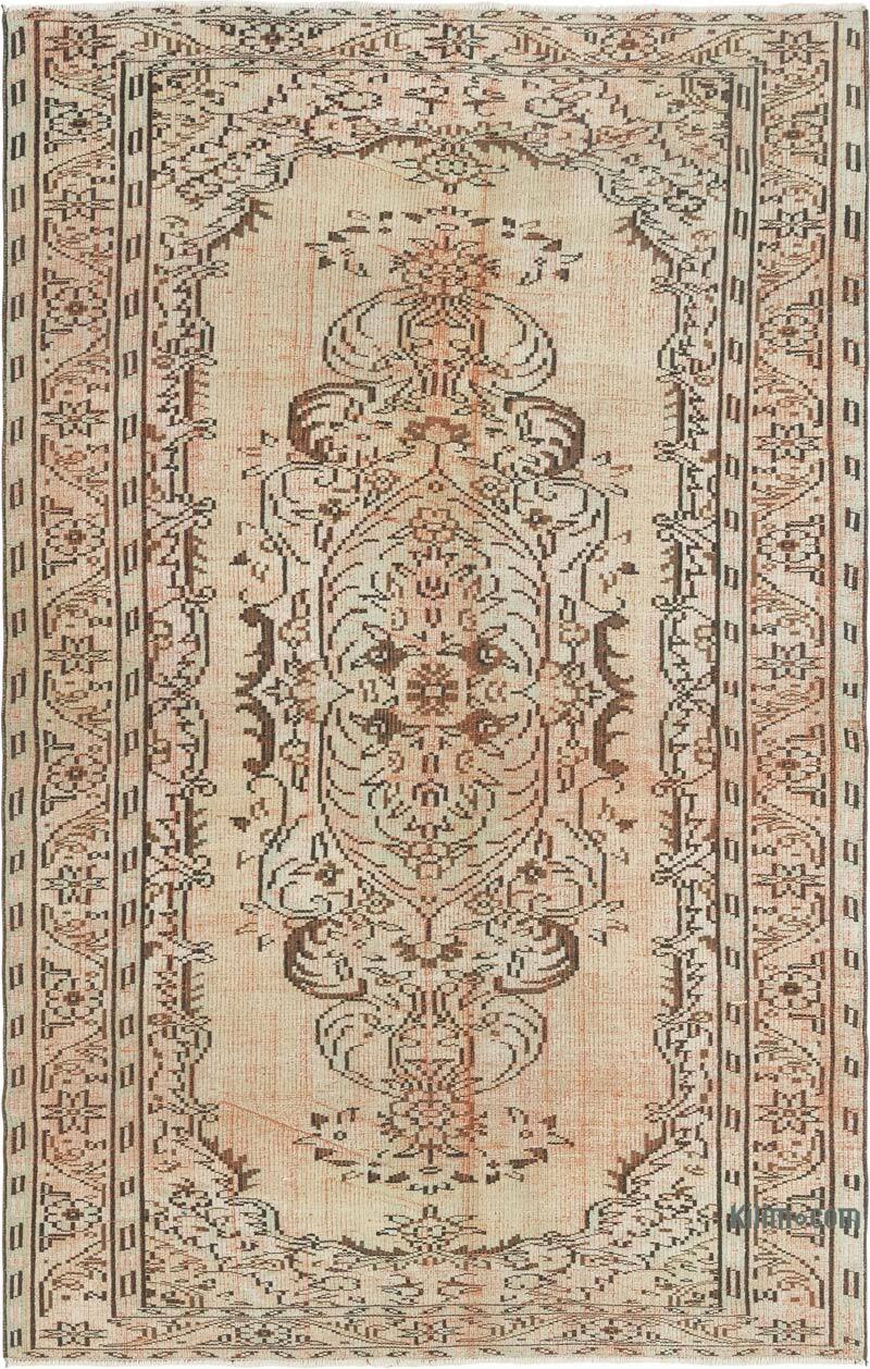 Vintage Turkish Hand-Knotted Rug - 5' 6" x 8' 7" (66" x 103") - K0081861