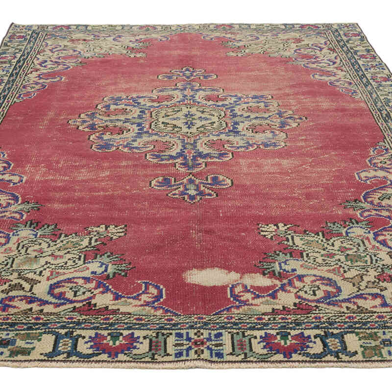 Alfombra Vintage Turca Anudada a Mano - 190 cm x 290 cm - K0081862