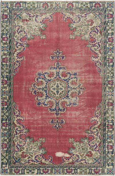 Vintage Turkish Hand-Knotted Rug - 6' 3" x 9' 6" (75" x 114")