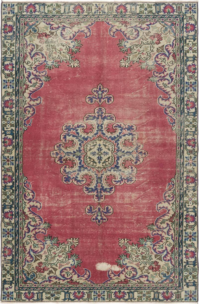 Alfombra Vintage Turca Anudada a Mano - 190 cm x 290 cm - K0081862
