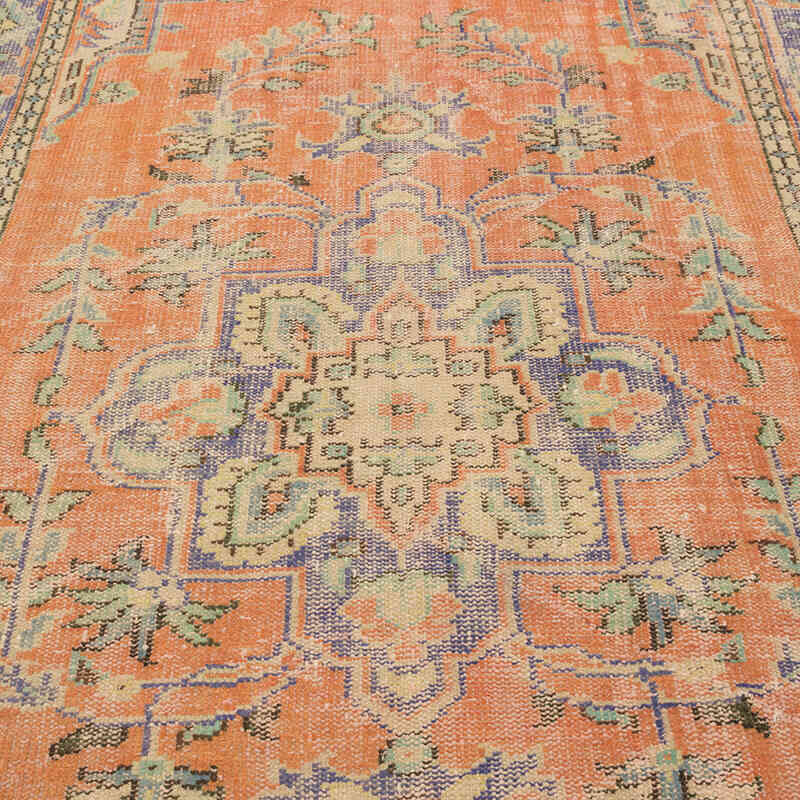 Vintage Turkish Hand-Knotted Rug - 5' 2" x 9'  (62" x 108") - K0081863