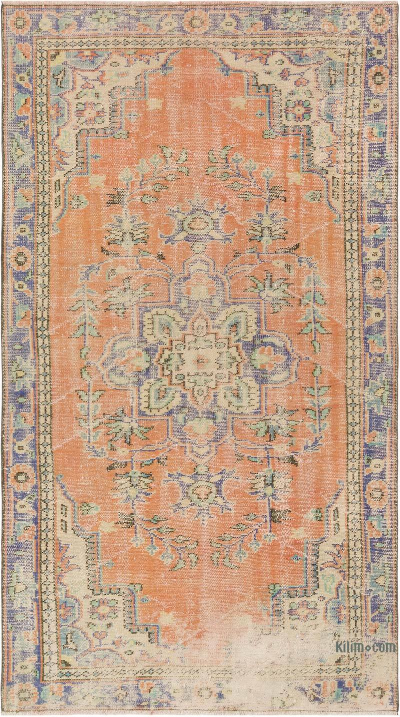 Vintage Turkish Hand-Knotted Rug - 5' 2" x 9'  (62" x 108") - K0081863