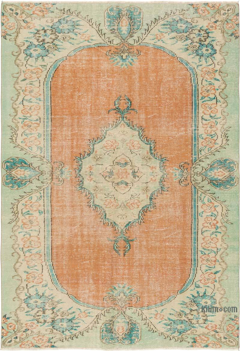 Vintage Turkish Hand-Knotted Rug - 6' 1" x 8' 10" (73" x 106") - K0081869
