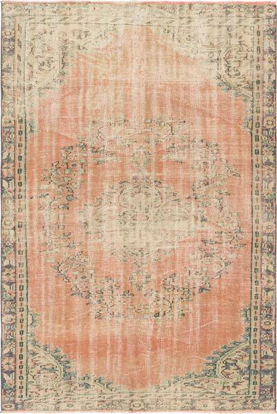 Vintage Turkish Hand-Knotted Rug - 5' 8" x 8' 2" (68" x 98")