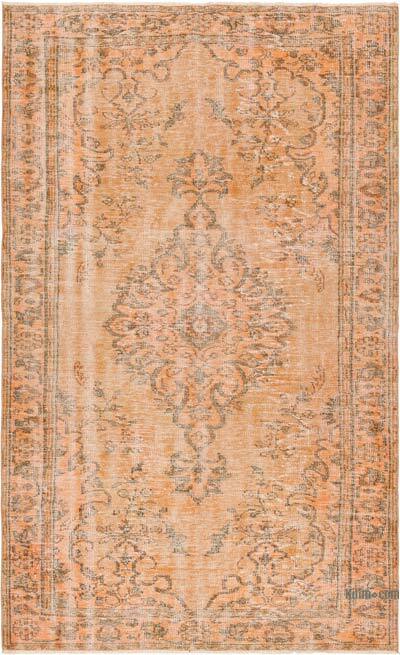 Over-dyed Vintage Hand-Knotted Turkish Rug - 5' 7" x 9' 4" (67" x 112")