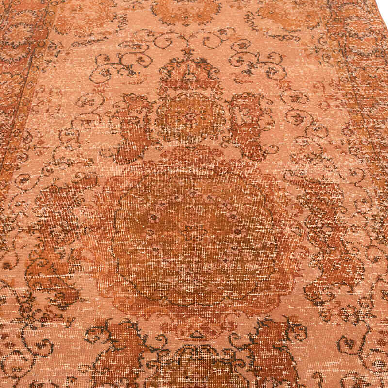 Over-dyed Vintage Hand-Knotted Turkish Rug - 4' 11" x 8' 6" (59" x 102") - K0081875