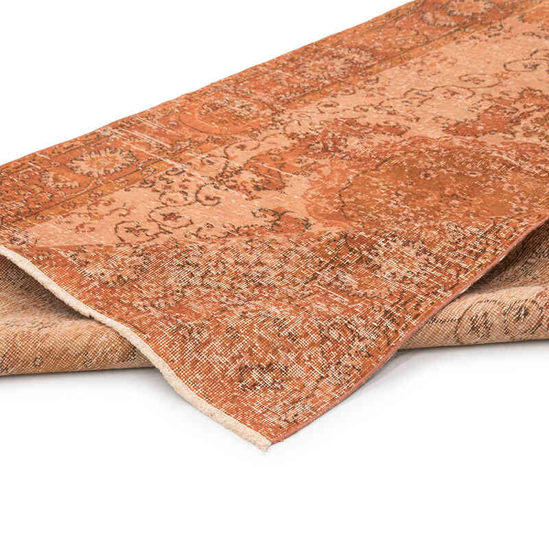 Over-dyed Vintage Hand-Knotted Turkish Rug - 4' 11" x 8' 6" (59" x 102") - K0081875