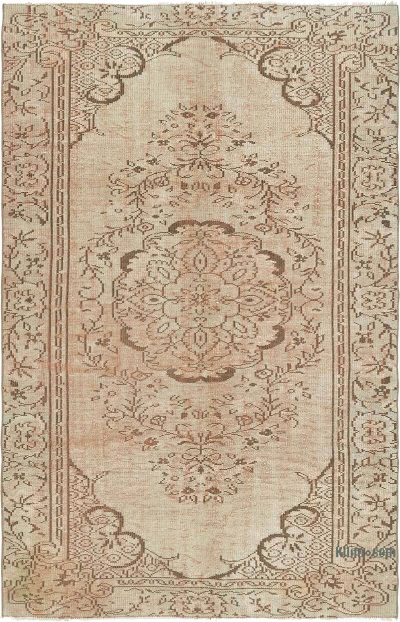 Alfombra Turca Vintage Sobre-teñida - 158 cm x 243 cm - K0081877