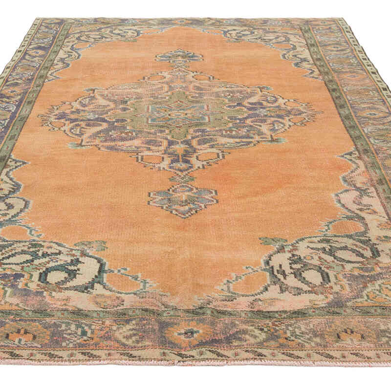 Alfombra Vintage Turca Anudada a Mano - 170 cm x 262 cm - K0081878