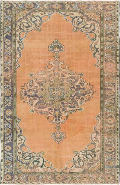 Alfombra Vintage Turca Anudada a Mano - 170 cm x 262 cm