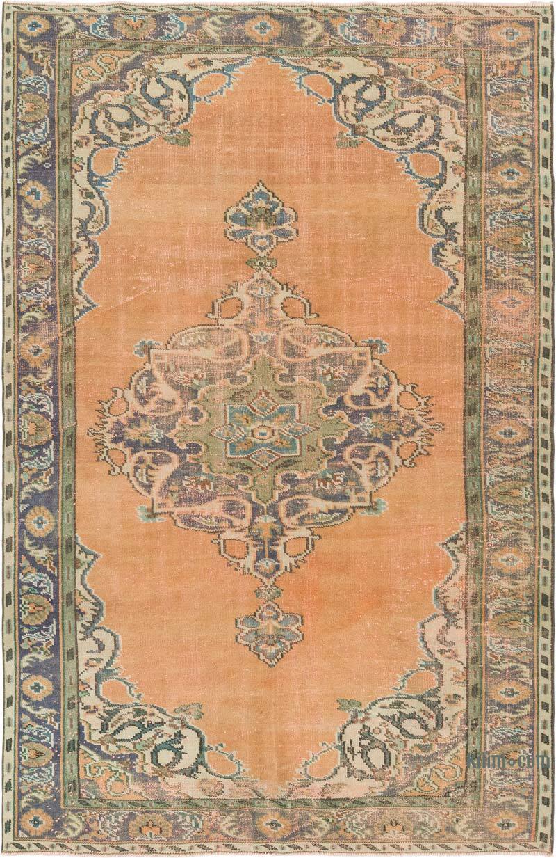 Alfombra Vintage Turca Anudada a Mano - 170 cm x 262 cm - K0081878