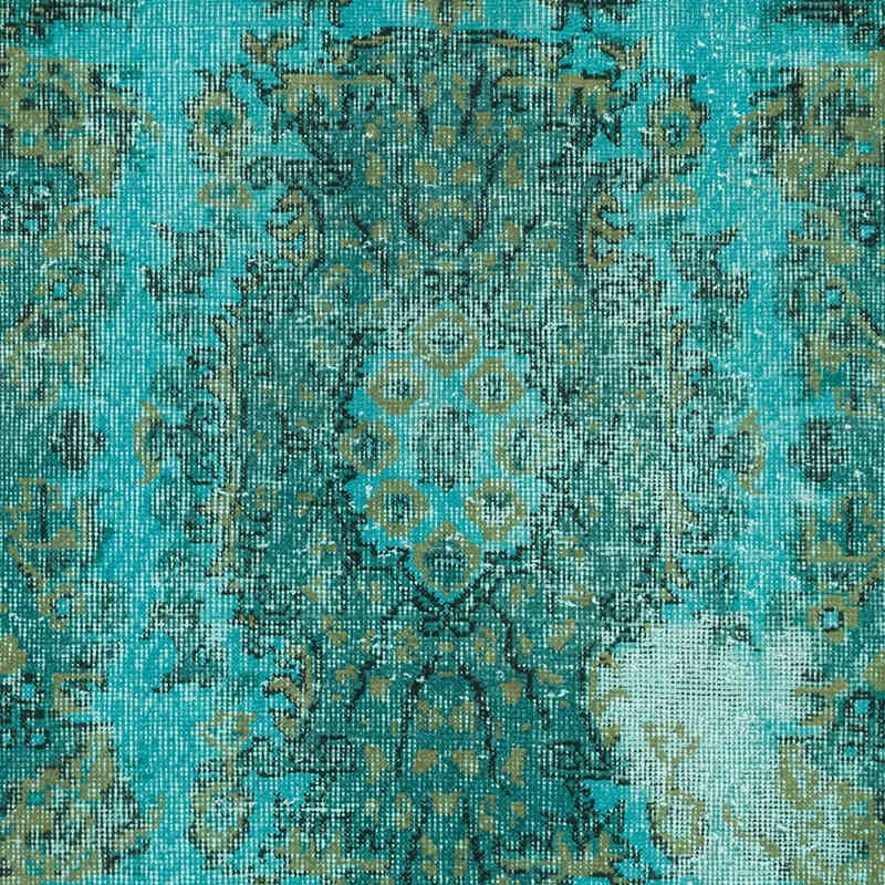 Over-dyed Vintage Hand-Knotted Turkish Rug - 3' 9" x 7' 3" (45" x 87") - K0081881