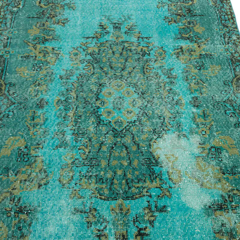 Over-dyed Vintage Hand-Knotted Turkish Rug - 3' 9" x 7' 3" (45" x 87") - K0081881