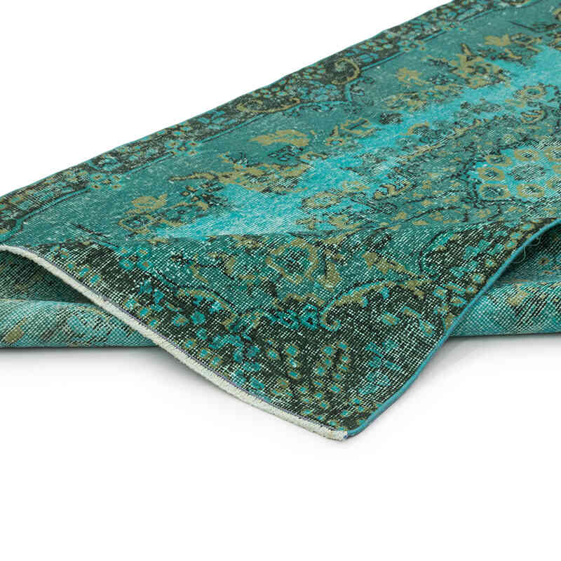 Over-dyed Vintage Hand-Knotted Turkish Rug - 3' 9" x 7' 3" (45" x 87") - K0081881