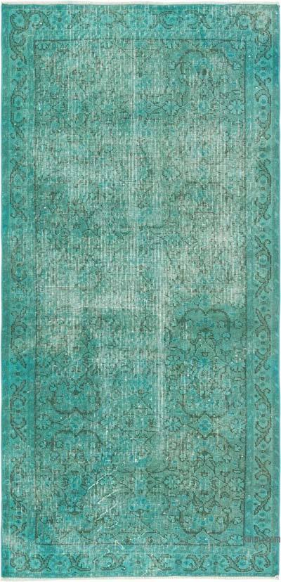 Over-dyed Vintage Hand-Knotted Turkish Rug - 3' 1" x 6' 4" (37" x 76")