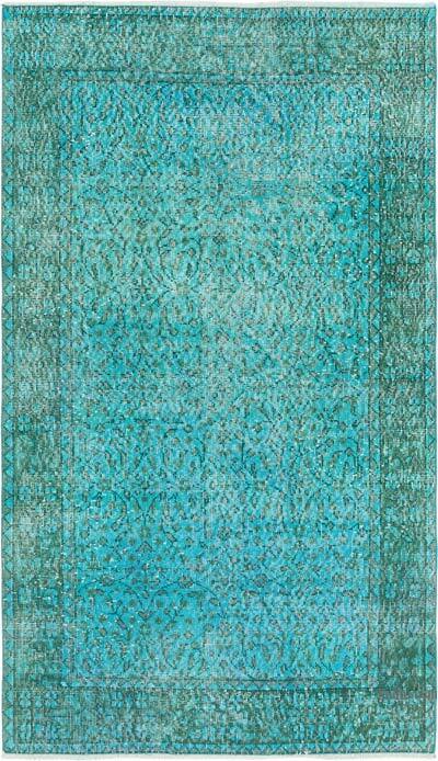 Over-dyed Vintage Hand-Knotted Turkish Rug - 3' 10" x 6' 7" (46" x 79")