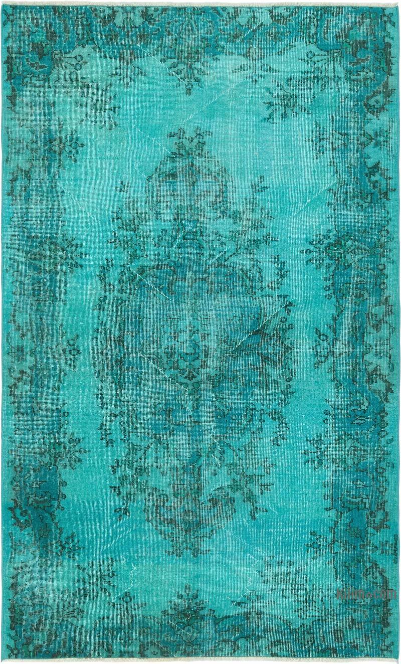 Alfombra Turca Vintage Sobre-teñida - 117 cm x 194 cm - K0081887