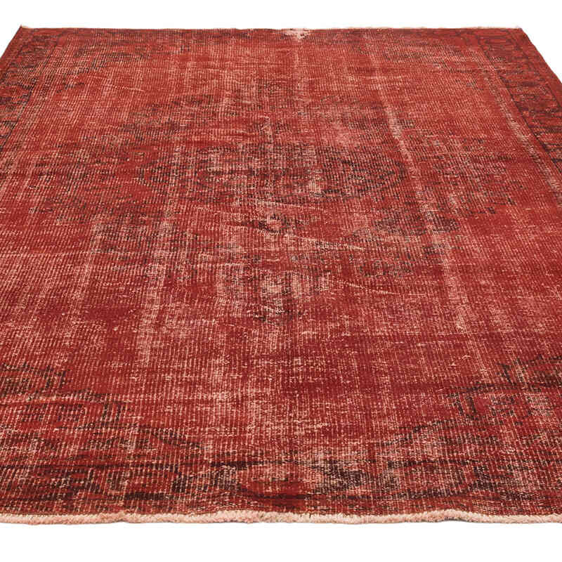 Over-dyed Vintage Hand-Knotted Turkish Rug - 5' 11" x 9'  (71" x 108") - K0081888