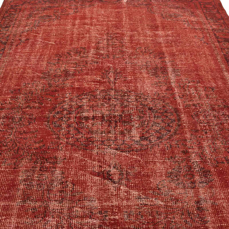 Over-dyed Vintage Hand-Knotted Turkish Rug - 5' 11" x 9'  (71" x 108") - K0081888