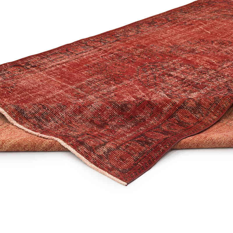 Over-dyed Vintage Hand-Knotted Turkish Rug - 5' 11" x 9'  (71" x 108") - K0081888