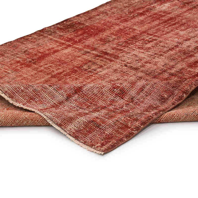 Over-dyed Vintage Hand-Knotted Turkish Rug - 4' 11" x 7' 2" (59" x 86") - K0081889