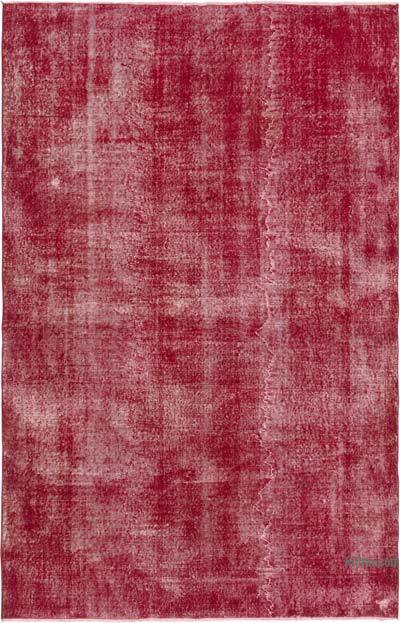Over-dyed Vintage Hand-Knotted Turkish Rug - 6' 4" x 9' 9" (76" x 117")