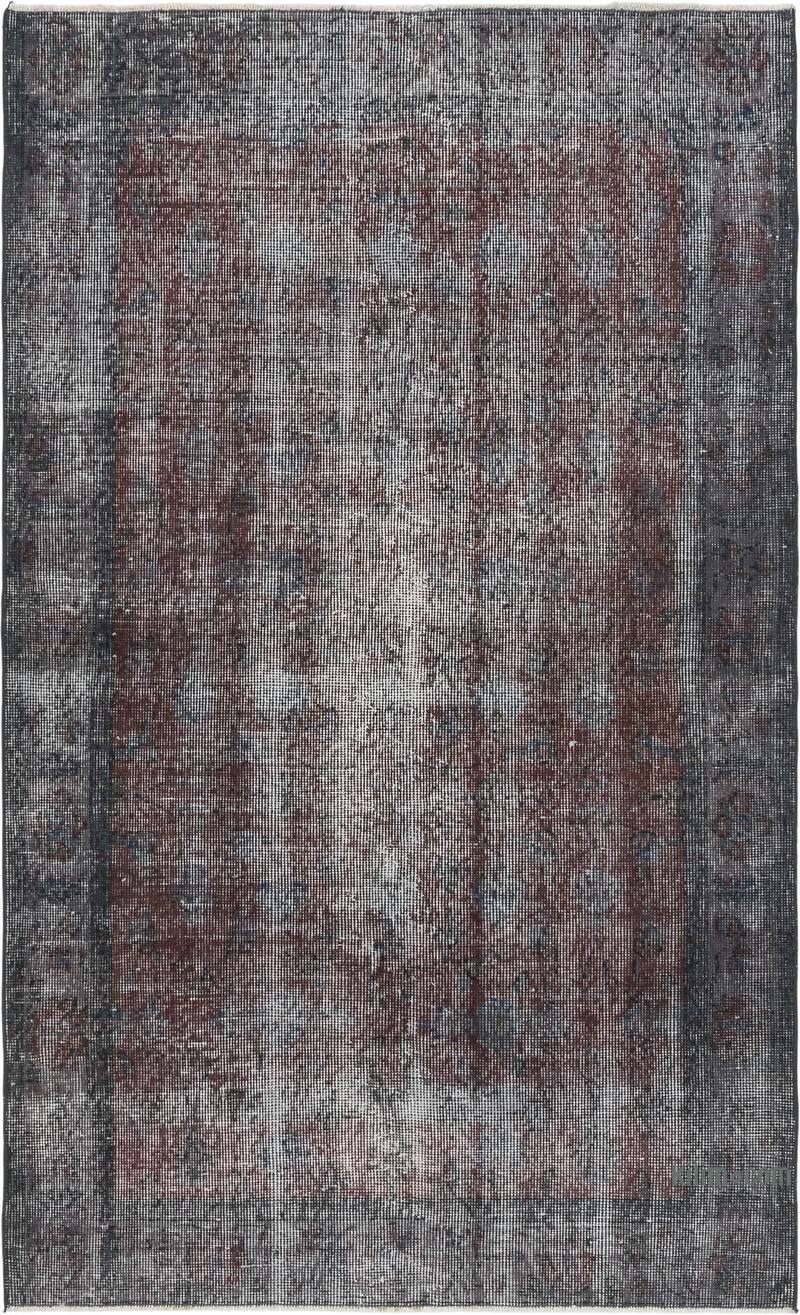 Alfombra Turca Vintage Sobre-teñida - 117 cm x 190 cm - K0081896