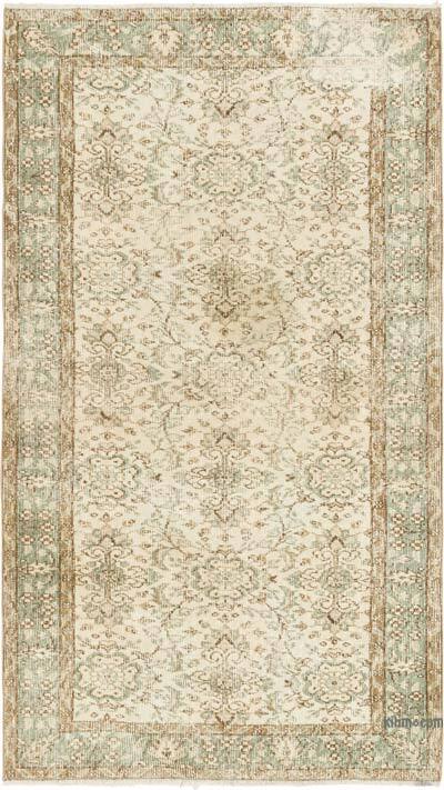Vintage Turkish Hand-Knotted Rug - 4'  x 7' 1" (48" x 85")