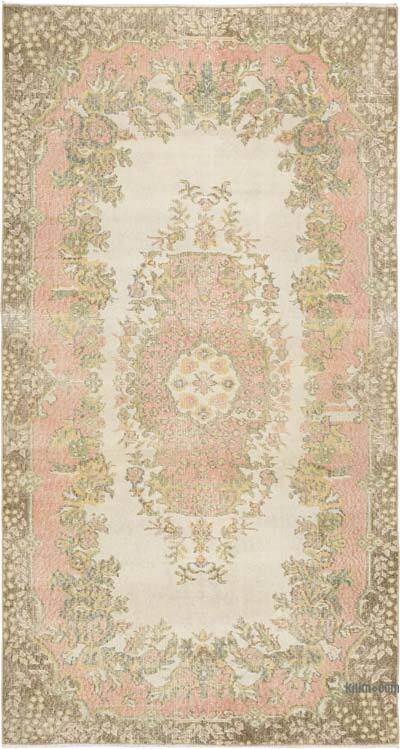 Vintage Turkish Hand-Knotted Rug - 3' 10" x 7' 2" (46" x 86")