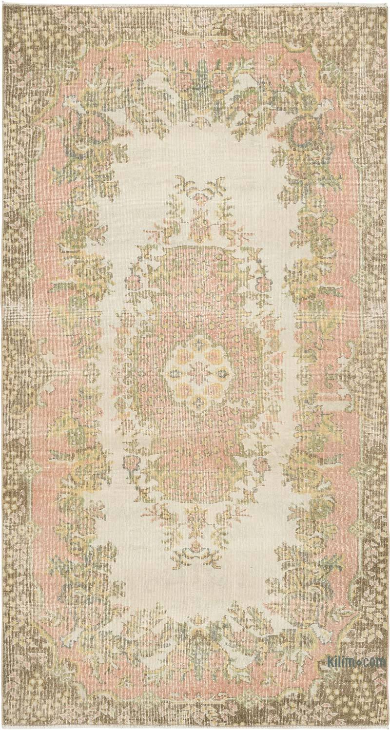 Vintage Turkish Hand-Knotted Rug - 3' 10" x 7' 2" (46" x 86") - K0081898