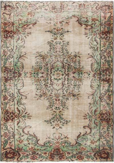 Vintage Turkish Hand-Knotted Rug - 6' 1" x 8' 7" (73" x 103")