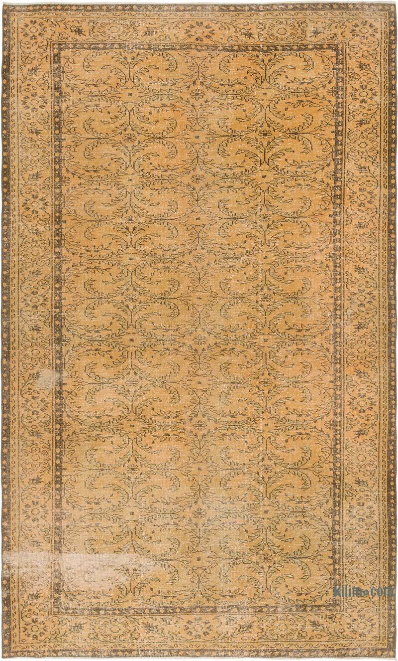 Alfombra Turca Vintage Sobre-teñida - 186 cm x 305 cm - K0081905