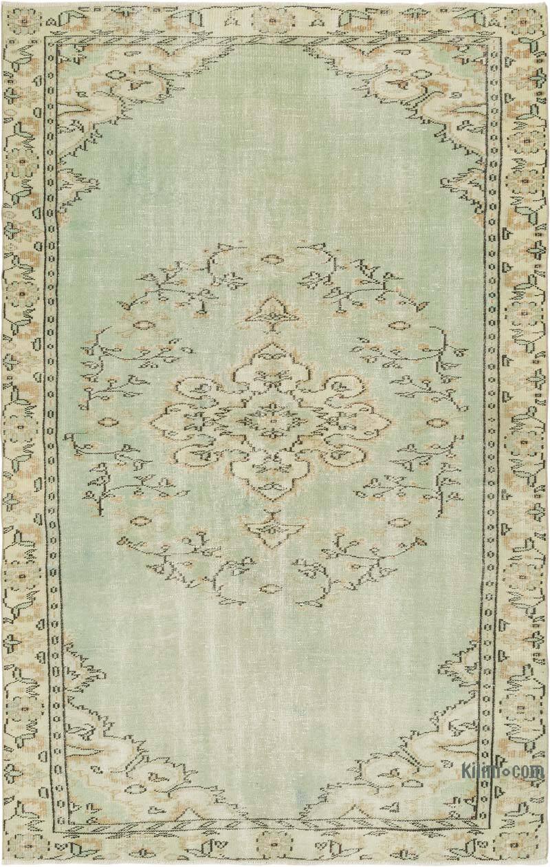 Vintage Turkish Hand-Knotted Rug - 5' 10" x 9'  (70" x 108") - K0081907