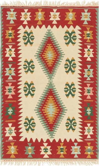 Yeni Kök Boya El Dokuma Kilim - 117 cm x 190 cm