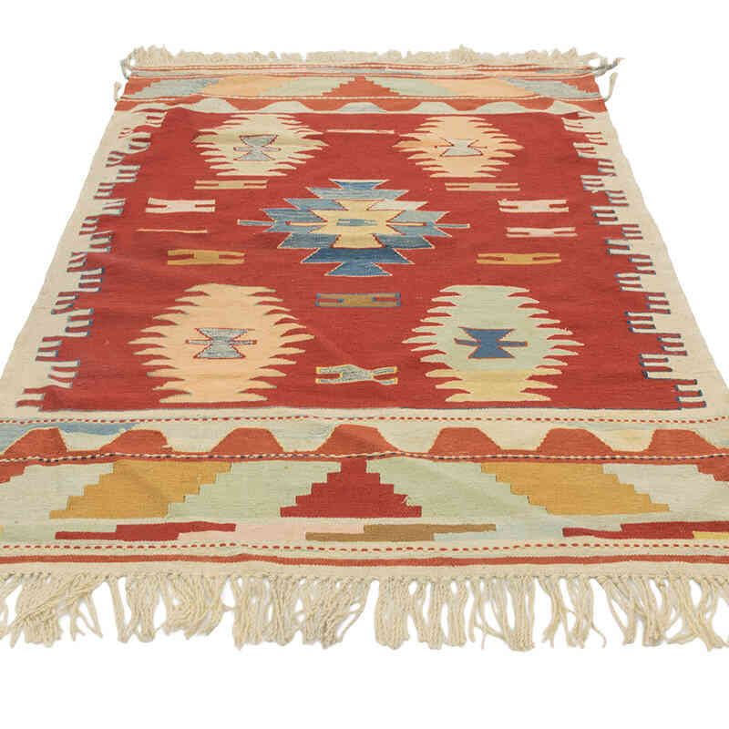 Yeni Kök Boya El Dokuma Kilim - 116 cm x 175 cm - K0081913