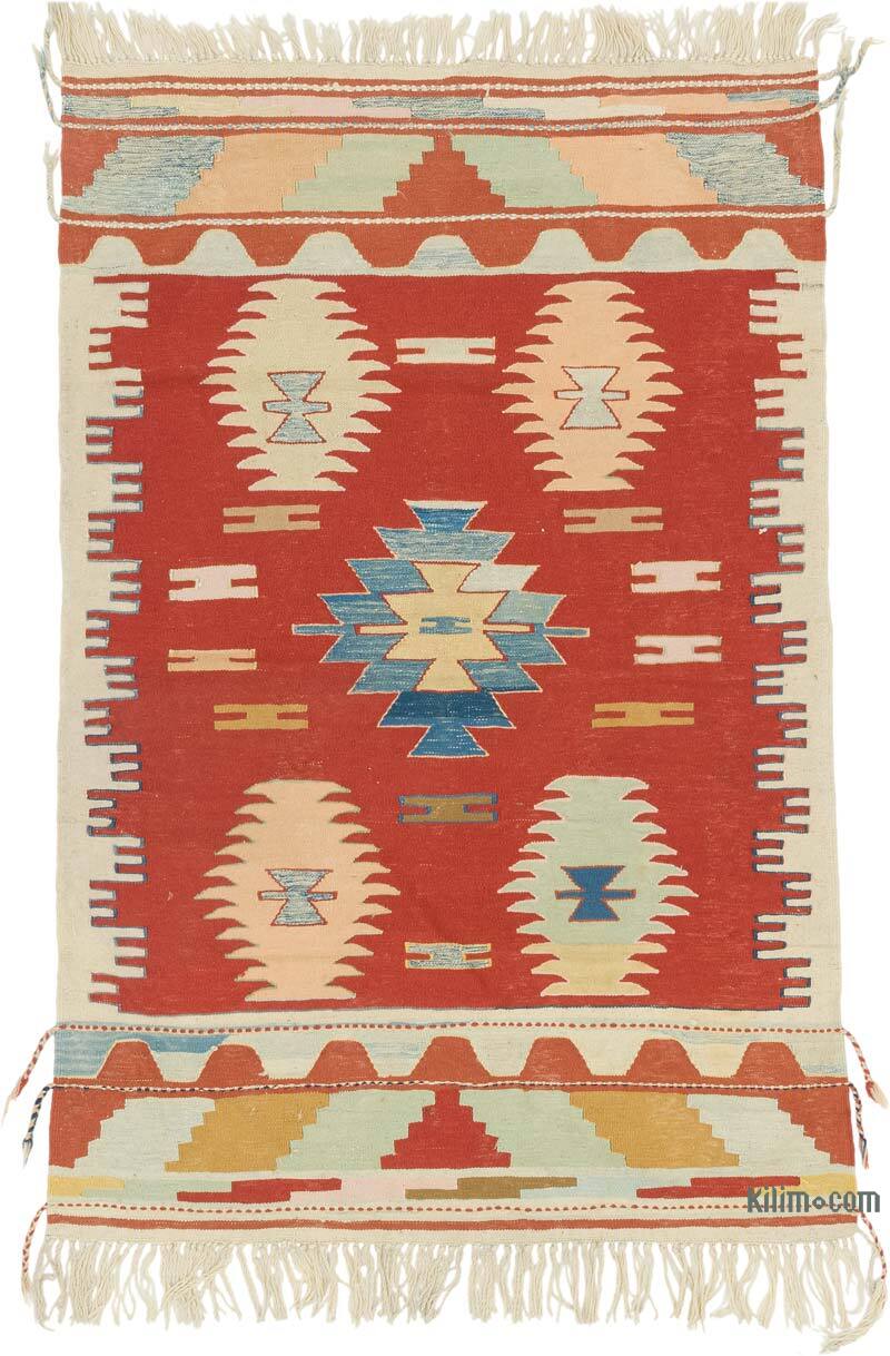 Yeni Kök Boya El Dokuma Kilim - 116 cm x 175 cm - K0081913
