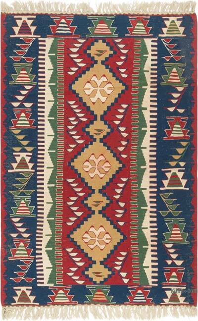 Yeni Kök Boya El Dokuma Kilim - 114 cm x 170 cm
