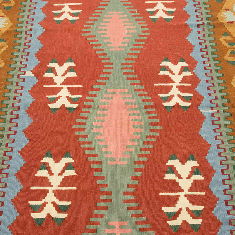 New Handwoven Turkish Kilim Rug - 4' 1" x 6'  (49" x 72") - K0081915
