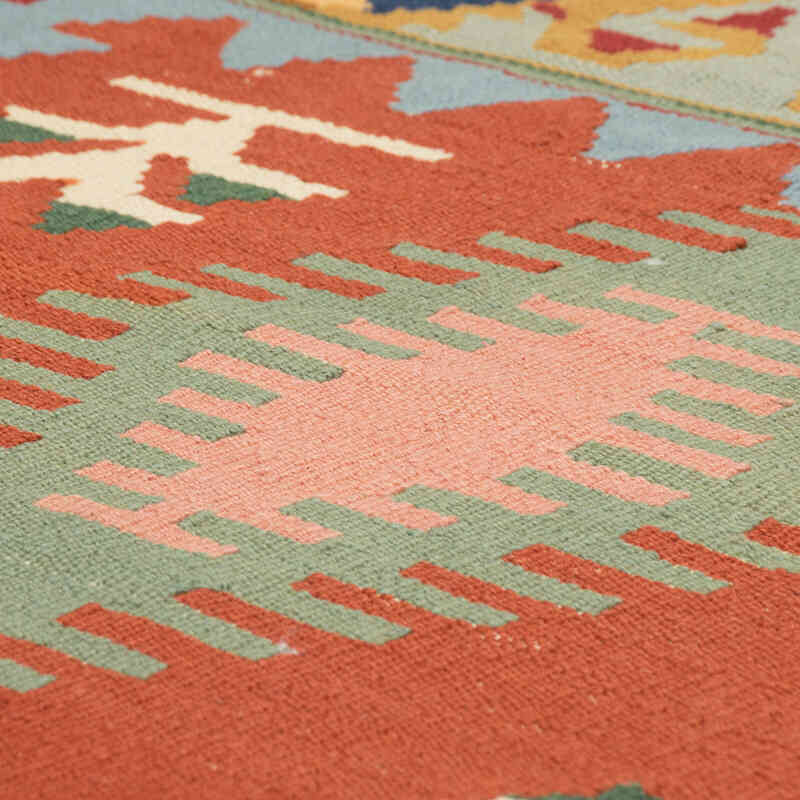 New Handwoven Turkish Kilim Rug - 4' 1" x 6'  (49" x 72") - K0081915