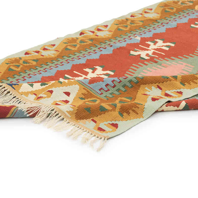 New Handwoven Turkish Kilim Rug - 4' 1" x 6'  (49" x 72") - K0081915