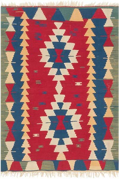 Yeni Kök Boya El Dokuma Kilim - 122 cm x 173 cm
