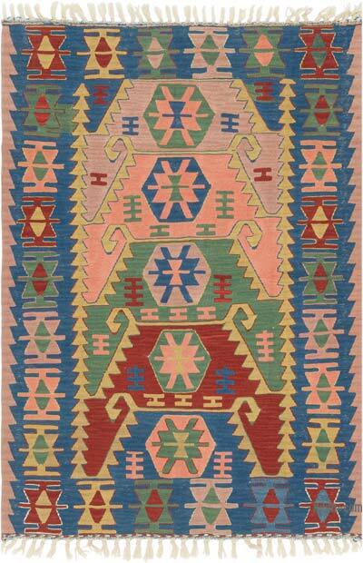 Yeni Kök Boya El Dokuma Kilim - 111 cm x 160 cm