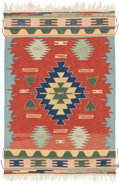 Yeni Kök Boya El Dokuma Kilim - 118 cm x 174 cm