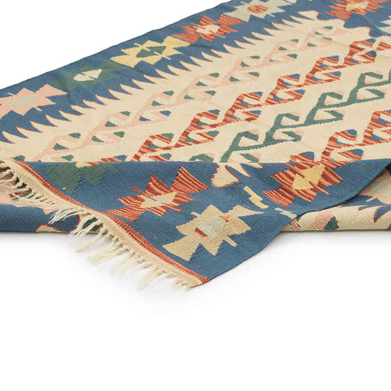 New Handwoven Turkish Kilim Rug - 3' 10" x 5' 5" (46" x 65") - K0081919