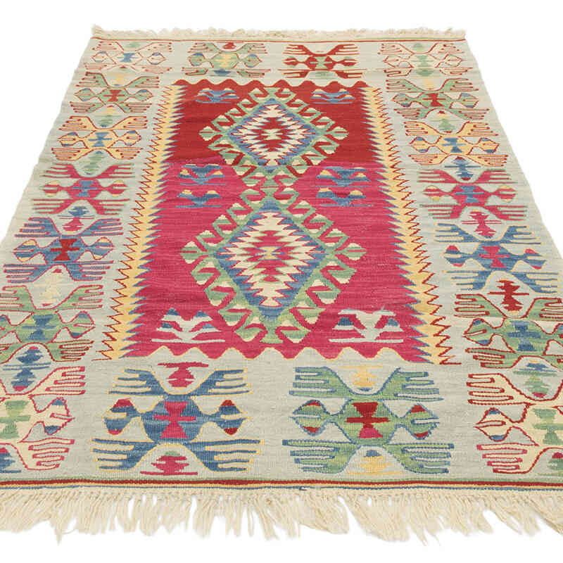 Yeni Kök Boya El Dokuma Kilim - 114 cm x 190 cm - K0081921