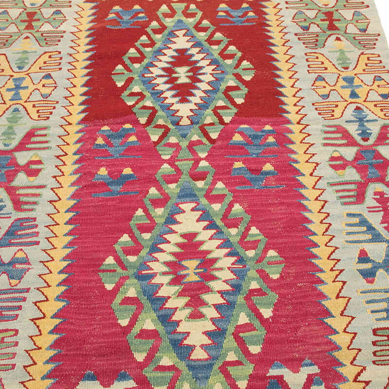 Yeni Kök Boya El Dokuma Kilim - 114 cm x 190 cm - K0081921